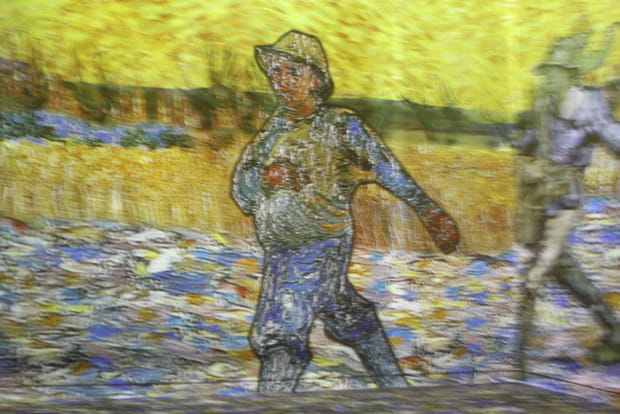 "Le semeur au soleil couchant"