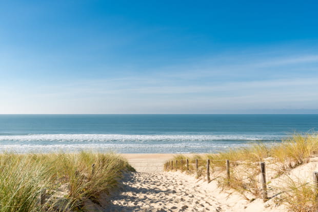 La plage des Dunes au Cap Ferret (Gironde)