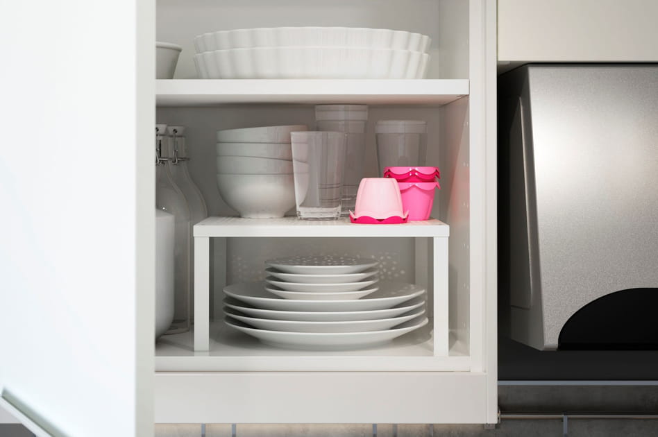 Des &eacute;tag&egrave;res dans les placards