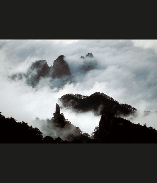 Huang Shan dans les nuages