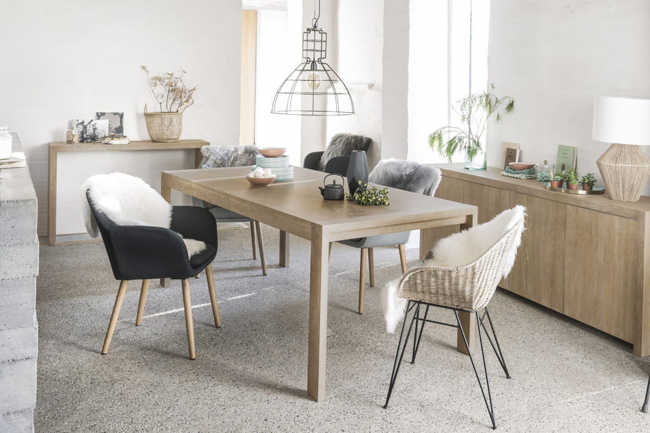 Ambiance montagne dans la salle &agrave; manger