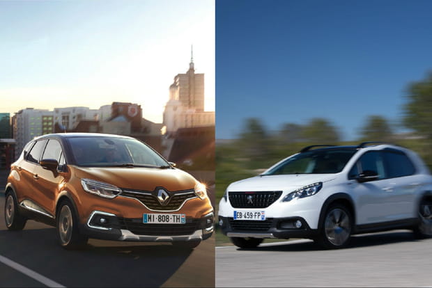 Le match Peugeot 2008 restylé/Renault Captur