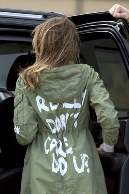 Une veste &agrave; message adress&eacute;e &agrave; Trump&nbsp;?