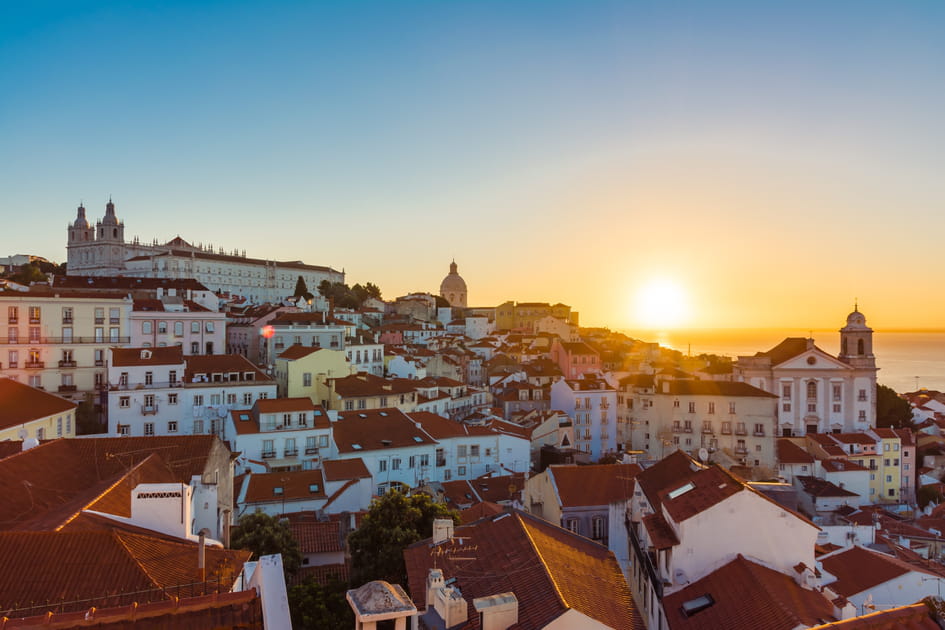 Depuis un &quot;miradouro&quot; &agrave; Lisbonne
