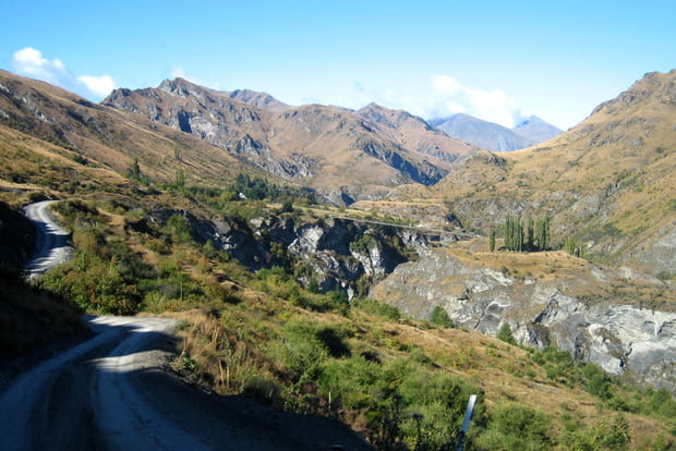 La "Skippers Canyon Road" en Nouvelle-Zélande