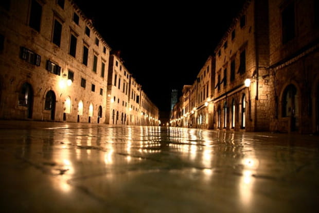 Pavés lustrés à Dubrovnik