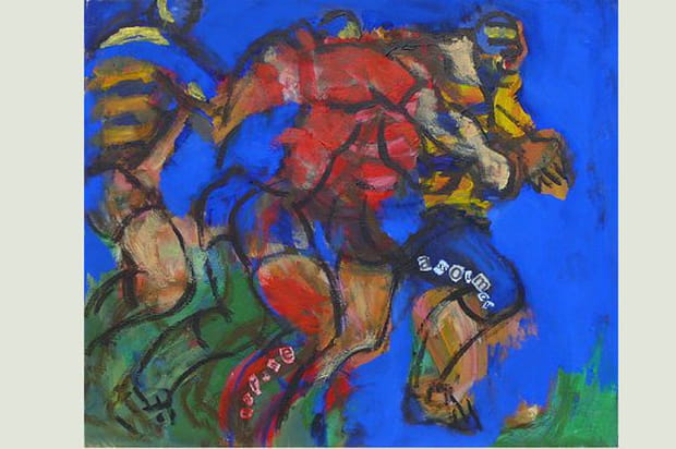 Jaillissements des corps pour marquer l'essai