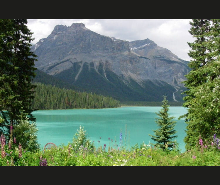 Les eaux vertes du lac Emerald