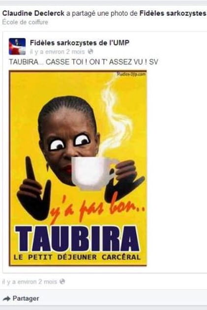 &quot;Qu'elle reparte dans sa brousse, les lianes l'attendent&nbsp;!&quot;