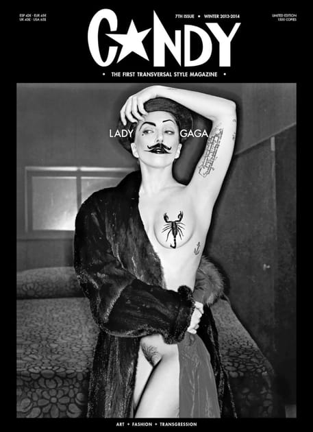 Lady Gaga compl&egrave;tement nue pour Candy