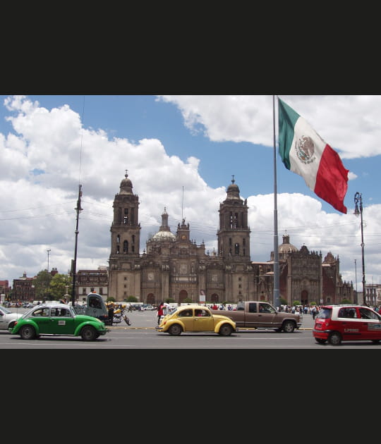 La place Zocalo &agrave; Mexico