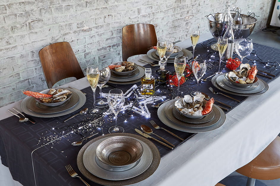 Une table de f&ecirc;tes lumineuse