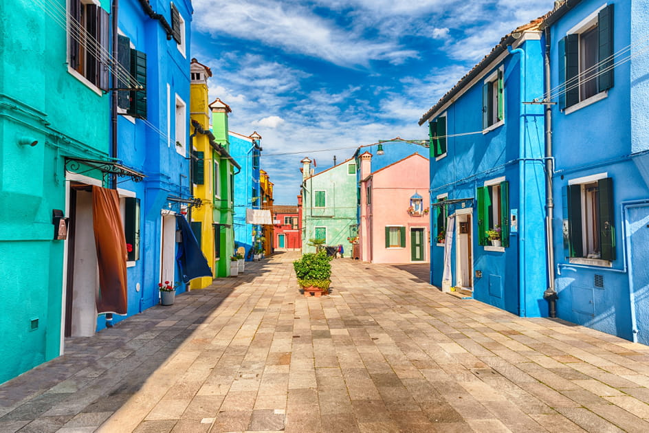 Burano, l'&icirc;le aux maisons de p&ecirc;cheurs multicolores