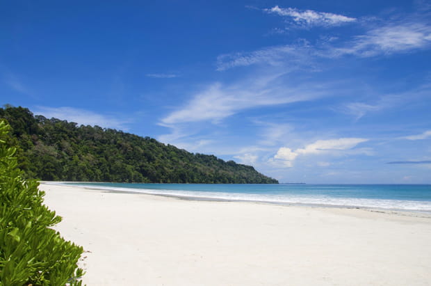 Radhanagar Beach, dans les îles Andaman-et-Nicobar