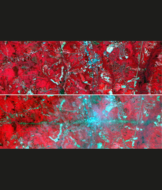 D&eacute;g&acirc;ts vus de l'espace