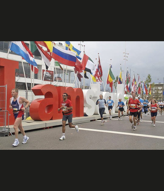 Le marathon d'Amsterdam