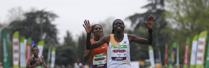 Marathon de Paris 2023&nbsp;: Abeje Ayana et Helah Kiprop s'imposent, les r&eacute;sultats
