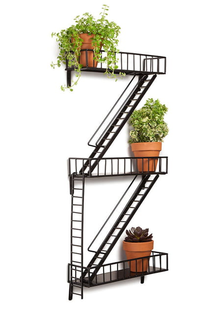 En forme d'escalier