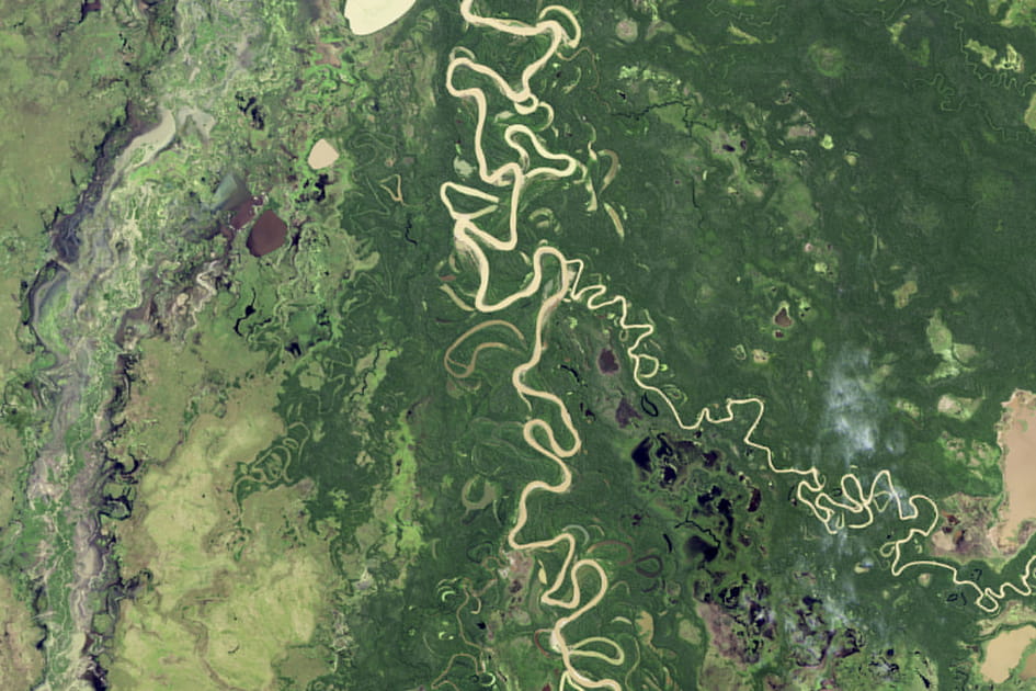 Les m&eacute;andres de l'Amazonie