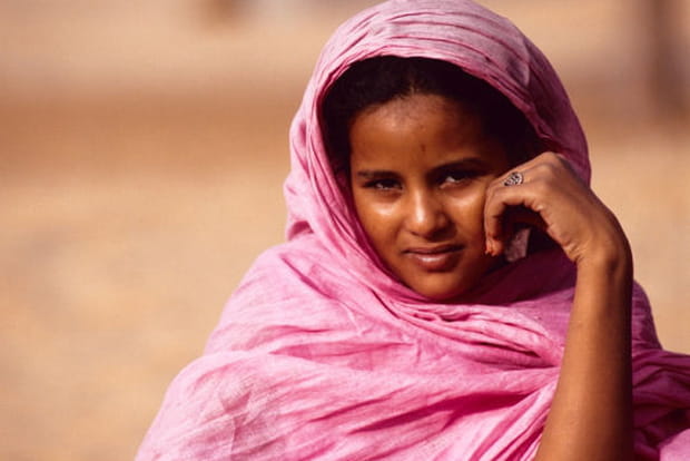 Jolie mauresque en rose