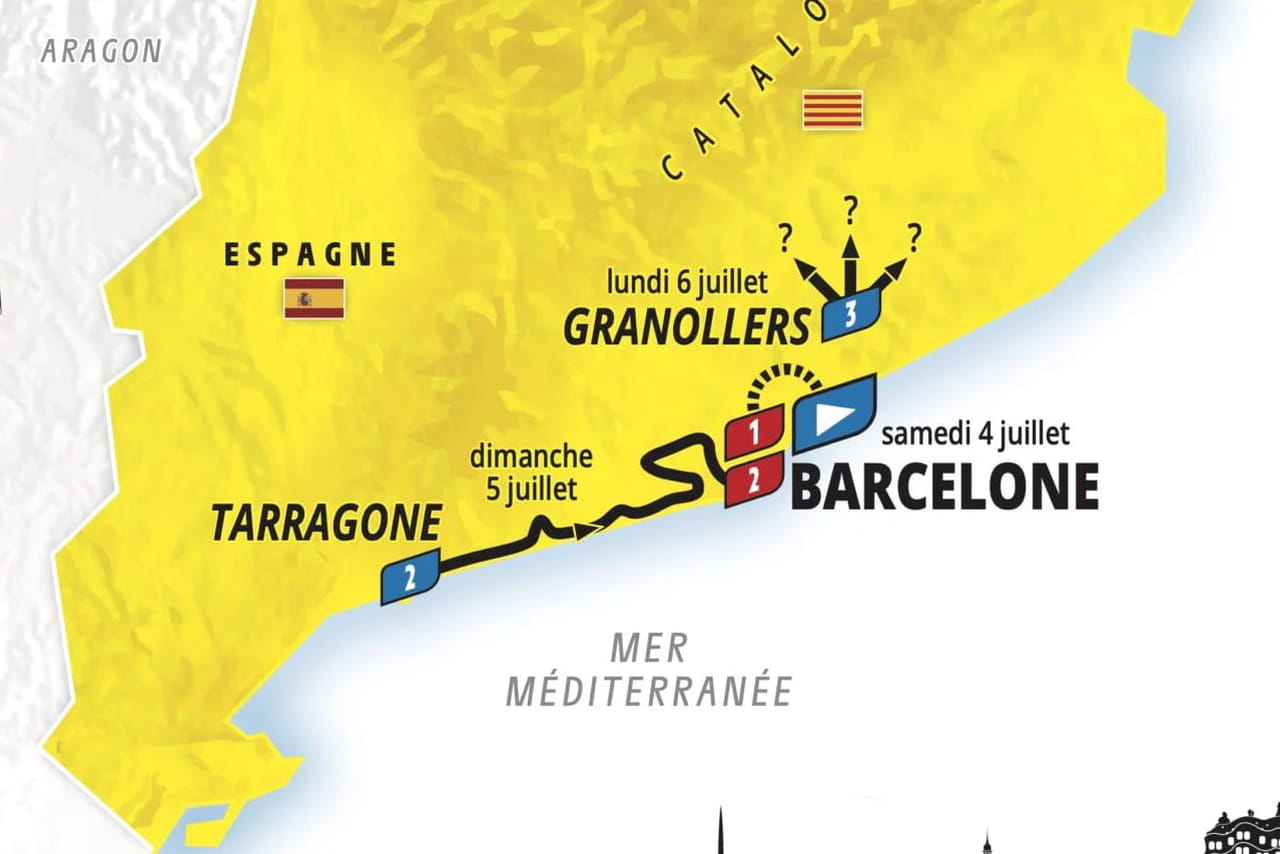 La carte du Tour de France 2026