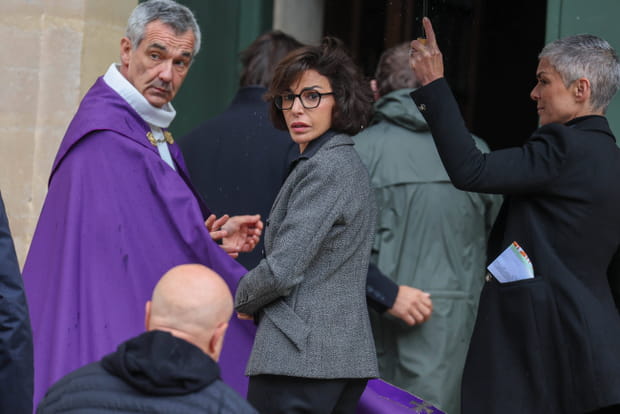 La ministre de la culture Rachida Dati rend un dernier hommage à Michel Blanc