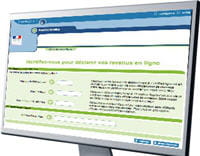 sur votre écran d'ordinateur, vous pourrez lire votre identité, l'adresse de