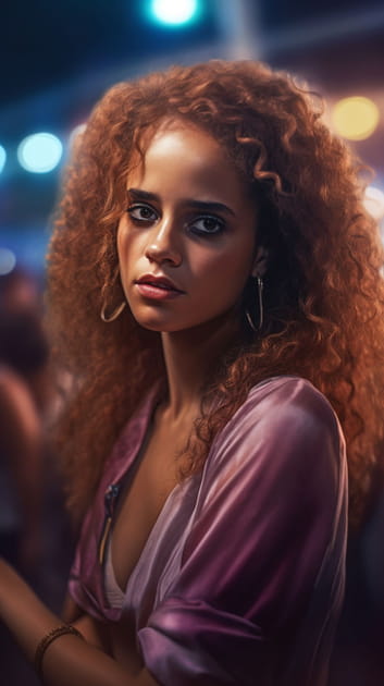 Hermione dans une s&eacute;rie polici&egrave;re &agrave; Miami - Image IA