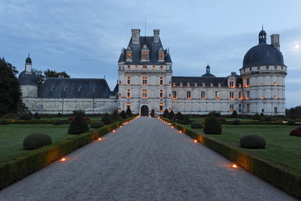 Les lumières de Noël au château de Valençay