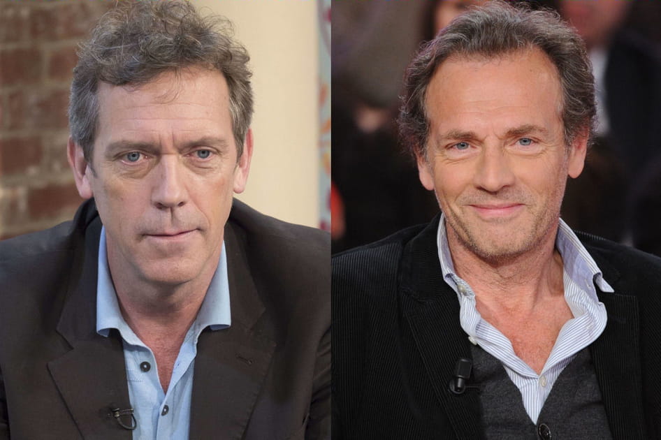 Hugh Laurie et St&eacute;phane Freiss
