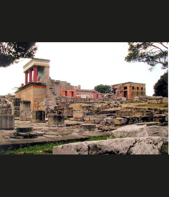 Knossos en Gr&egrave;ce