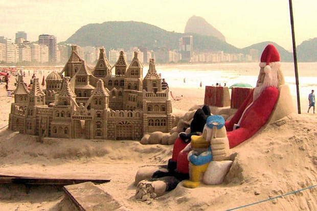 Incroyable château en sable