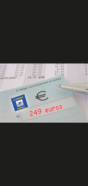 3e - La Banque postale&nbsp;: 249&nbsp;euros&nbsp;par&nbsp;an