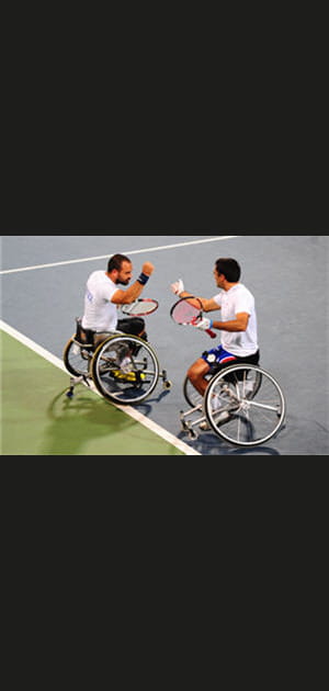 Micha&euml;l Jeremiasz et St&eacute;phane Houdet (tennis)