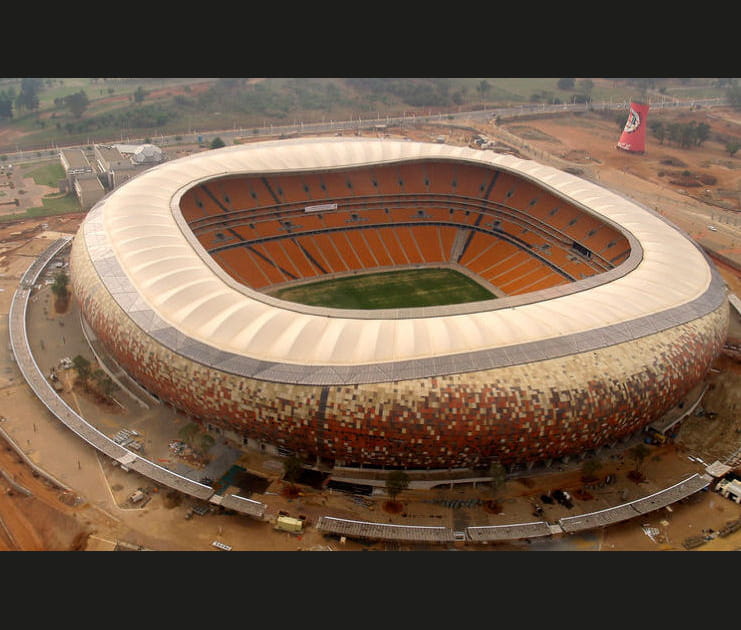 15e - FNB Stadium &agrave; Johannesburg (Afrique du Sud)&nbsp;: 94&nbsp;700&nbsp;spectateurs