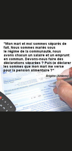 S&eacute;paration et nombre de d&eacute;clarations