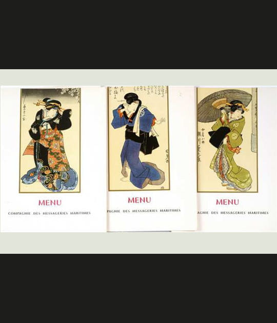 Un ensemble de 3&nbsp;menus