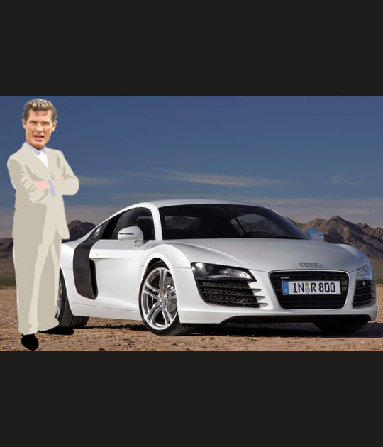 David Hasselhoff en Audi R8