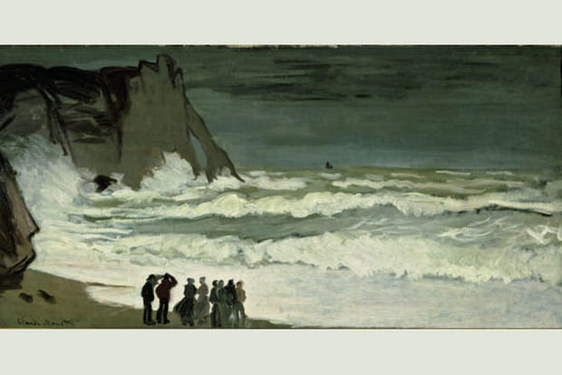 Grosse mer à Etretat, 1868-69