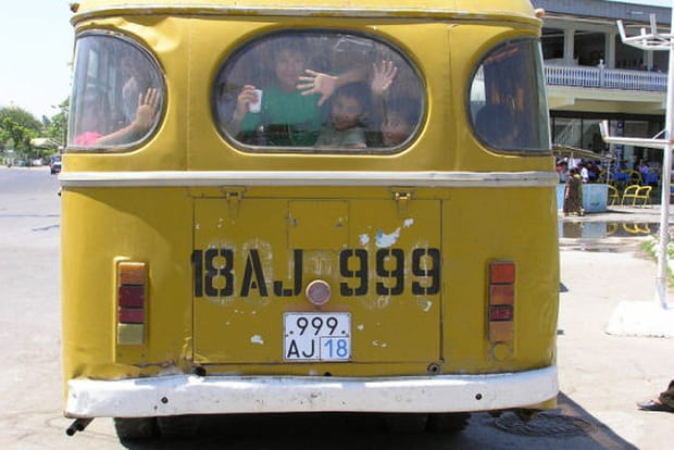 Bus typiquement ouzbek
