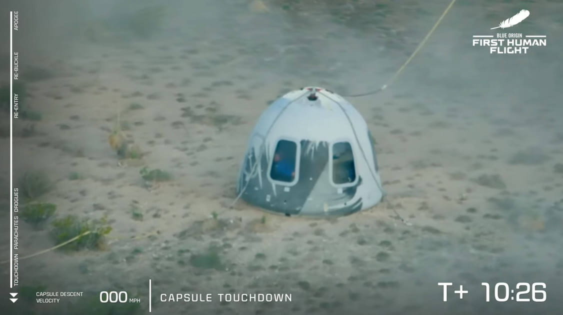 Le vol spatial de Jeff Bezos en images