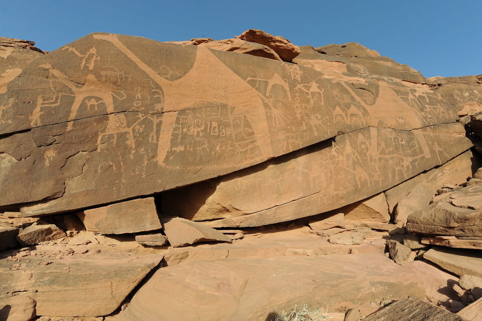 Art rupestre de la r&eacute;gion de Hail en Arabie saoudite
