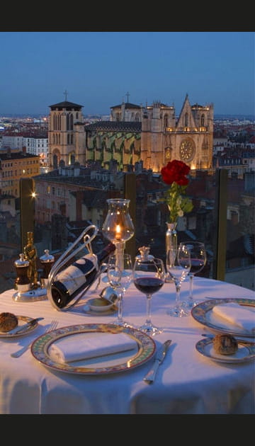 Les Terrasses de Lyon, vue sur la vieille ville