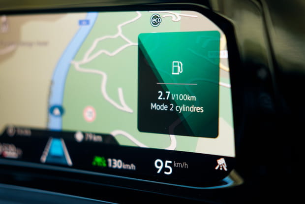 La Golf 8 embarque un système de désactivation des cylindres