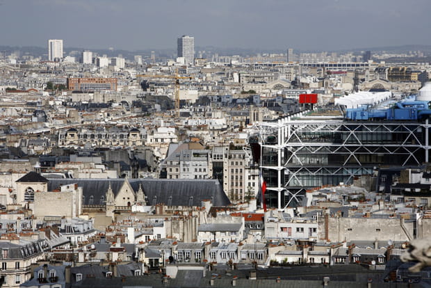 La construction du centre Pompidou