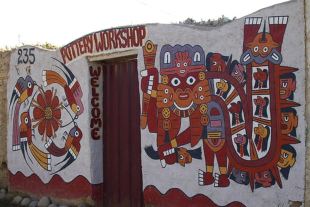 Magasin de poteries à Nazca