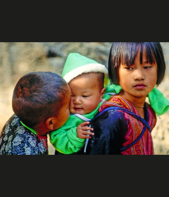 Enfants hmongs &agrave; Chiang Mai