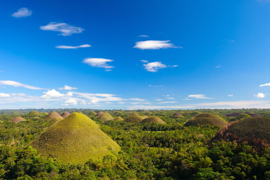 Chocolate Hills sur l'&icirc;le de Bohol