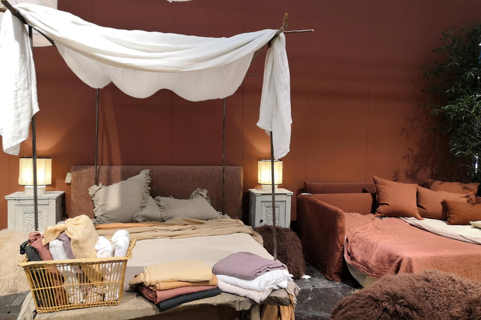 Du lin pour une chambre au naturel
