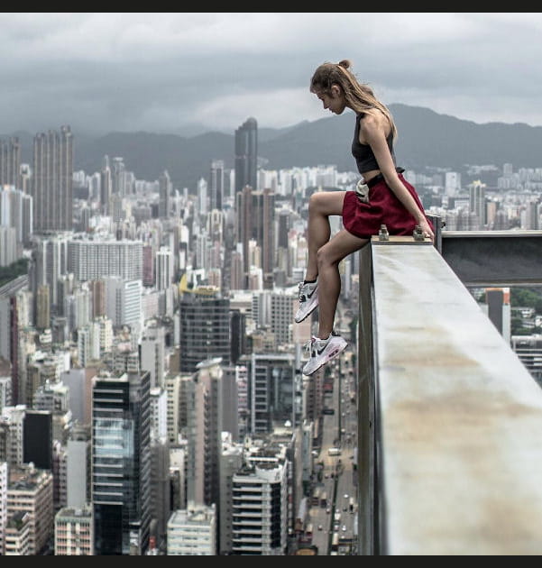 Sur les toits de Hong Kong